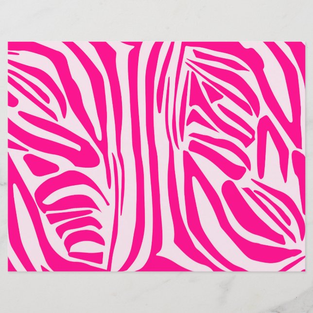 Estampa de zebra rosa (Frente)