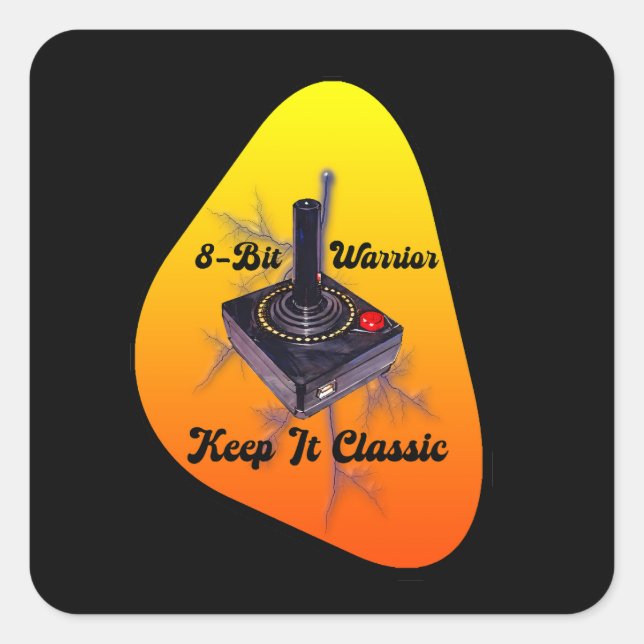 Estampa Game - Retro Gamer Legend - Adesivo (Frente)