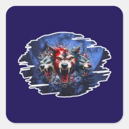 Estampa Graffiti - Cerberus Wolves - Adesivo