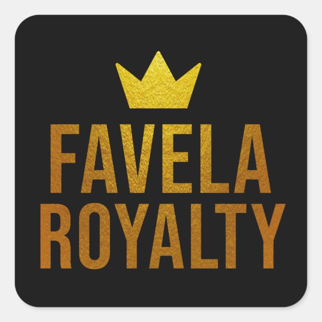 Estampa Hip Hop - Favela Royalty - Adesivo (Frente)