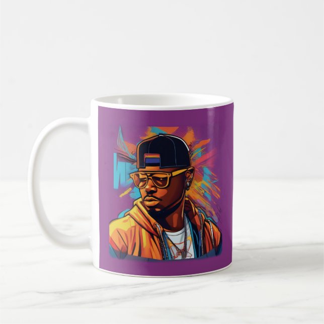 Estampa Hip Hop - Street graffiti art - Caneca (Esquerda)
