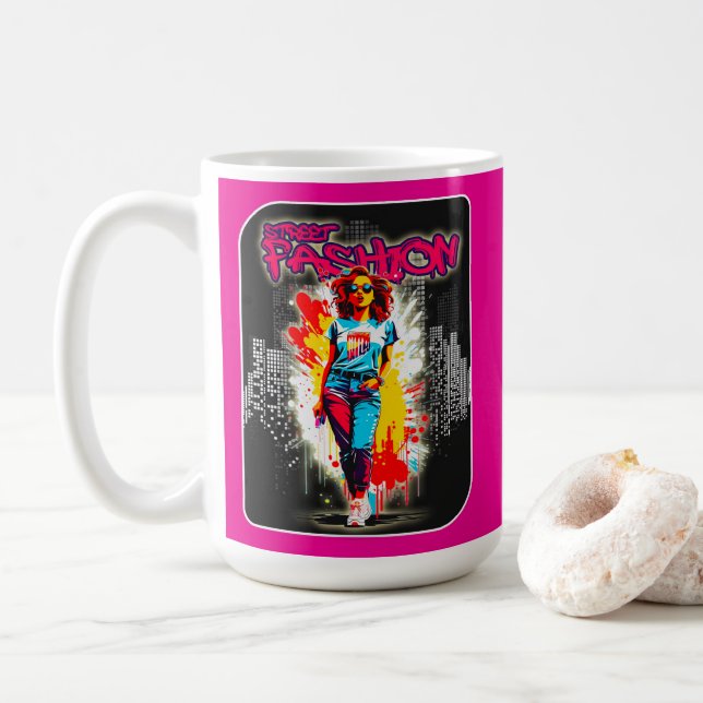 Estampa Moda - Street Fashion - Caneca (Com Donut)