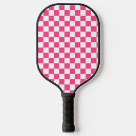 Estampa Xadrez Rosa e Branco