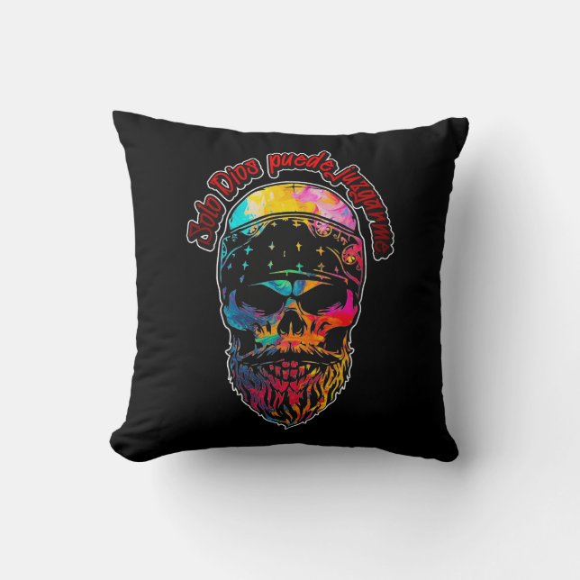Estampas Hip Hop - Colorful Skull - Almofada (Frente)