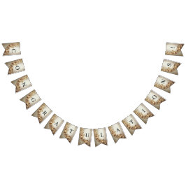 Estandarte de Bandeira Dourada Ornamentada