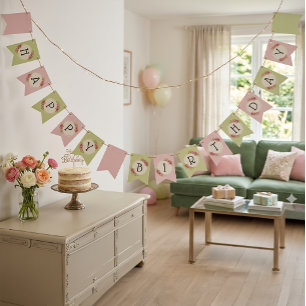 Estandarte de Bandeiras Moldura de Rosas Vintage S