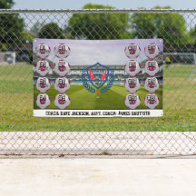 Estandarte do Time de Futebol Feminino Personaliza