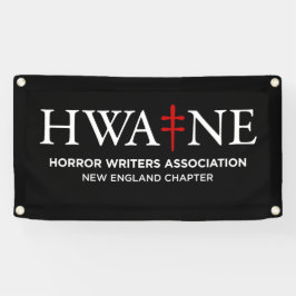 Estandarte preto HWA-NE para eventos lg 6/25