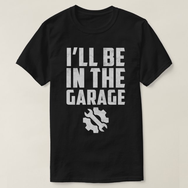 Estarei no Garage Mechanic Men Mulheres Pullover (Frente do Design)