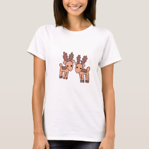 Estas Camisetas de Mulheres de Veado Super Simples