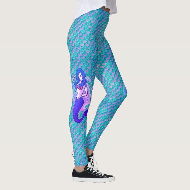 Estas são as minhas leggings da Sereia, trabalho f (Direita)