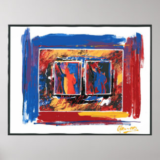 Estátua americana de Posters de pintura