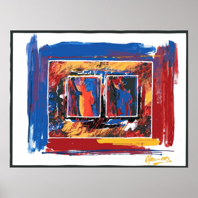 Estátua americana de Posters de pintura (Frente)