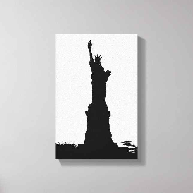 Estátua da Canvas de Liberty Silhouette (Frente)