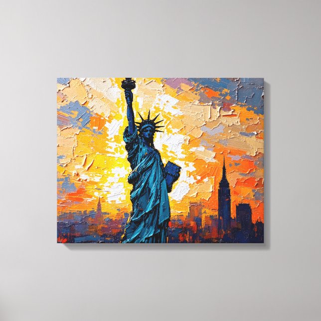 Estátua da Canvas Liberty Premium (Frente)