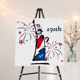 Estátua da Liberdade c/ Fogos de Artifício 250º In