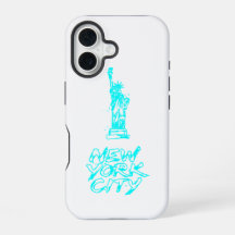 Estátua da Liberdade de Nova York com Pincel Neon