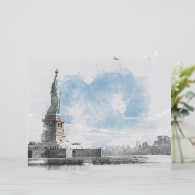 Estátua da Liberdade Manhattan Nova York (Em pé/Frente)