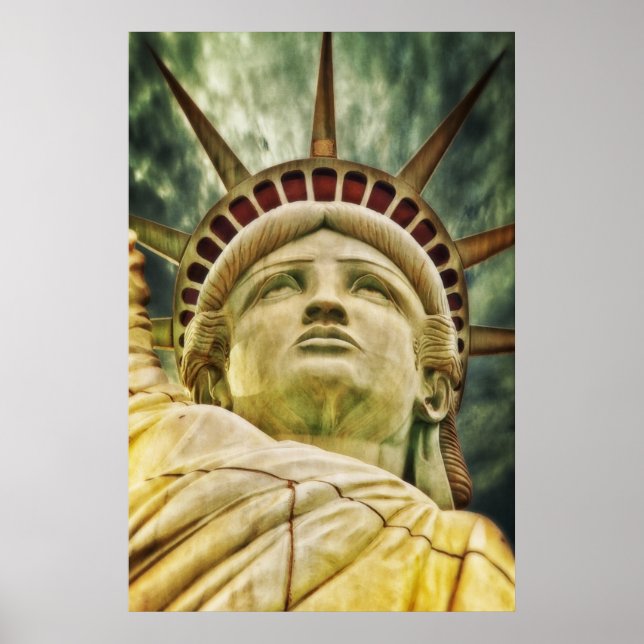 Estátua da Liberty USA Color Foto Wall Poster (Frente)