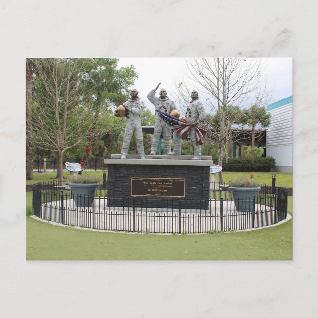 Estátua da Nasa que a Águia lançou cartão postal (Frente)