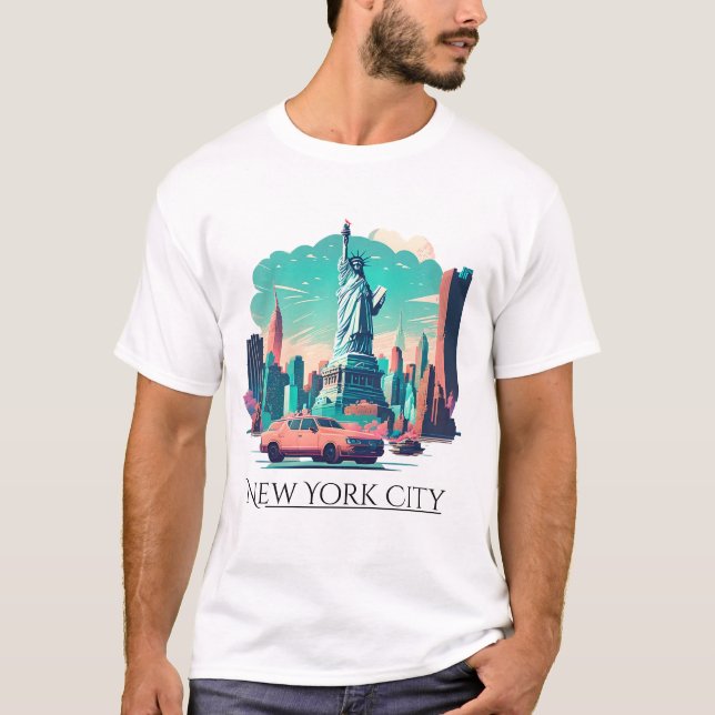 Estátua da Nova Iorque da Camiseta Liberdade (Frente)