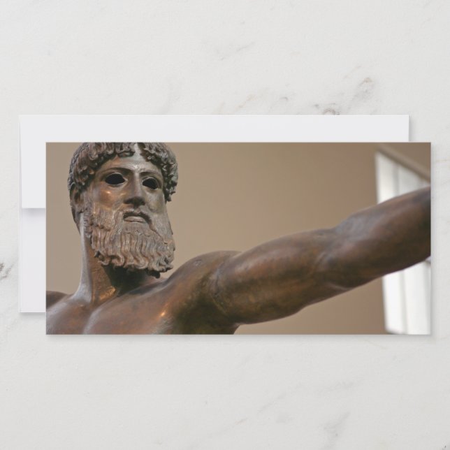 Estátua de bronze Zeus na Grécia de Atenas (Frente)