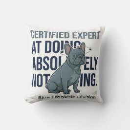 Estátua de Bulldog Francês Azul Almofada Decoração
