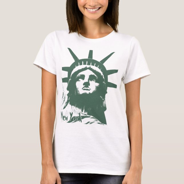 Estátua de Camiseta da Liberdade em Nova Iorque (Frente)
