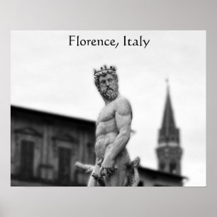 Estátua de Netuno, Florença, poster