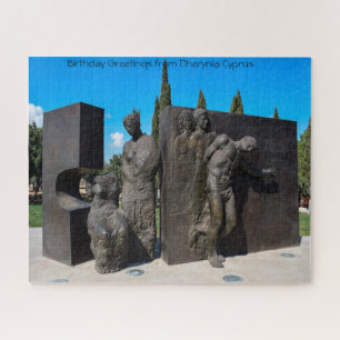 Estatua Dherynia Chipre. Quebra-cabeça