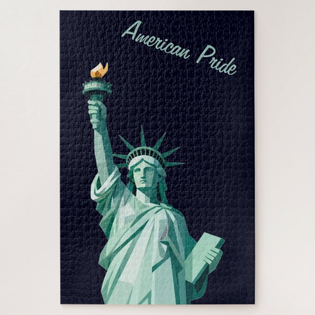 Estátua do Orgulho Americano do Quebra-cabeça Geom (Vertical)