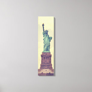 Estátua Tonelada Vintage Da Canvas Vertical Da Lib