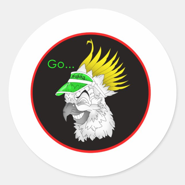 Este adesivo diz Nunca Esqueça os Outros! Redonda (Frente)