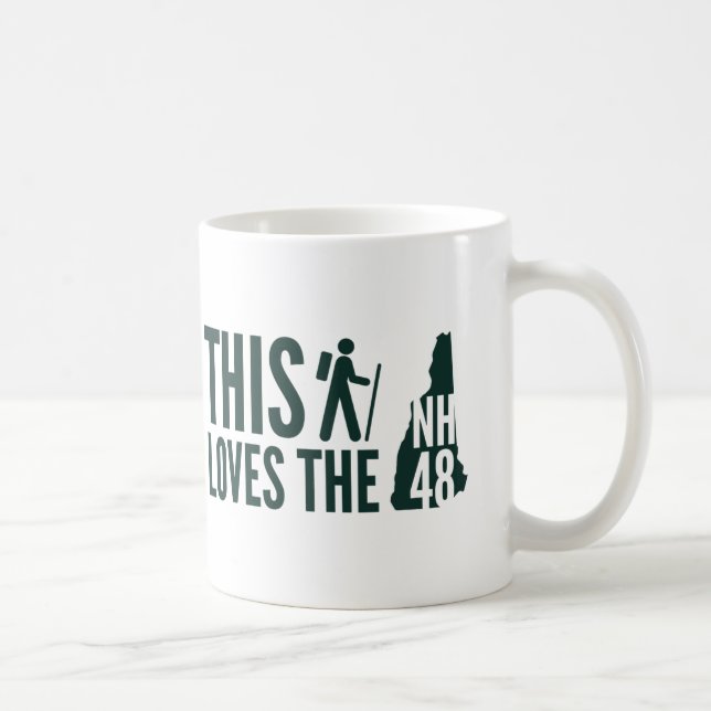 "Este caminhante ama" caneca de café o NH48 (Direita)
