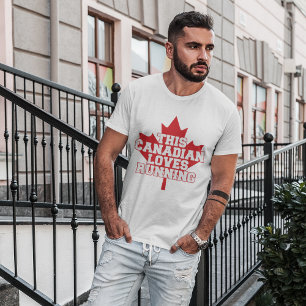 Este Canadense Adora Correr Camiseta