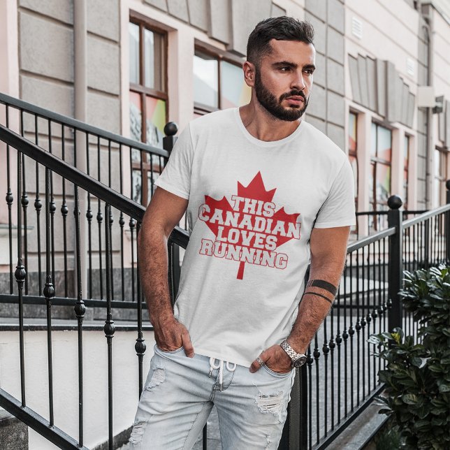 Este Canadense Adora Correr Camiseta (Criador carregado)