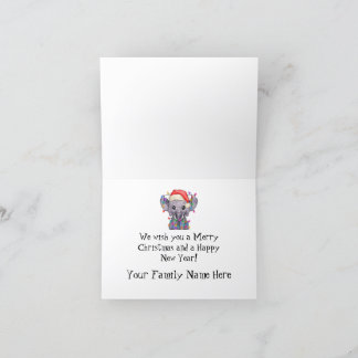 Este Cartão de Natal De Elefante