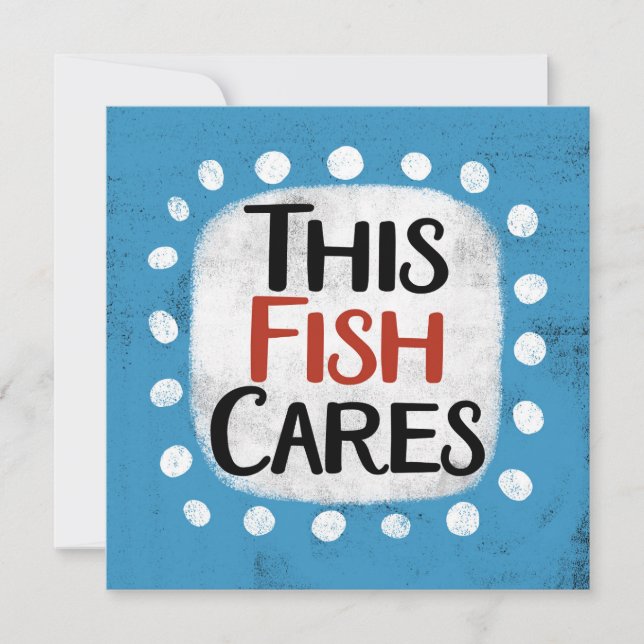 Este Cartão De Saudação De Peixe (Frente)