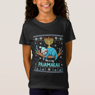Este é meu pijama judeu Hanukkah suéter feio