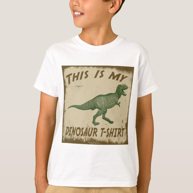 ESTE É MEU T-SHIRT DO DINOSSAURO (Frente)
