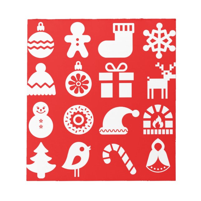 'Este é o Bloco de Notas da Época de Natal (Frente)