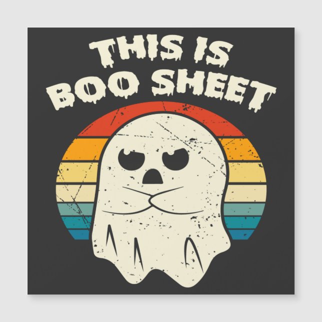 Este É O Boo Sheet Ghost Retro Halloween (Frente)