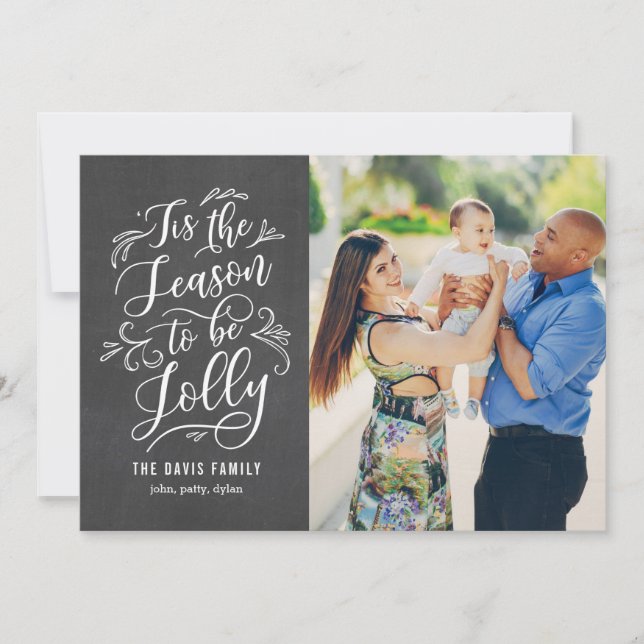 Este É O Cartão com fotos De Férias Da Época (Frente)