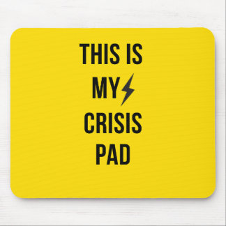 Este é o meu bloco de crise™ - Mousepad amarelo es
