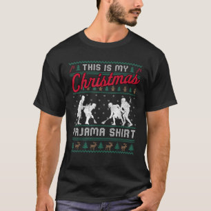 Este É O Meu Jama De Natal Lacrosse Suéter Feio