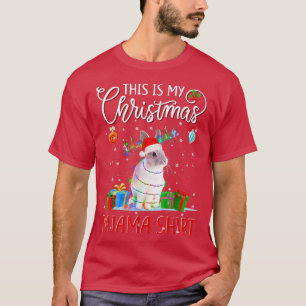 Este é o Meu Natal Camisa de dormir Coelho Luzes d