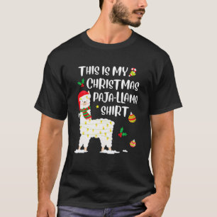 Este É O Meu Natal Llama Pajama Pajama Top Chris