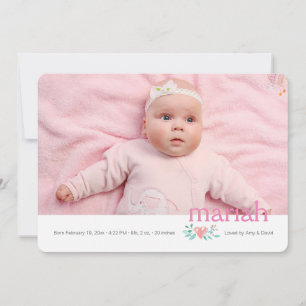 Este é o meu nome Foto de Anúncio de Nascimento