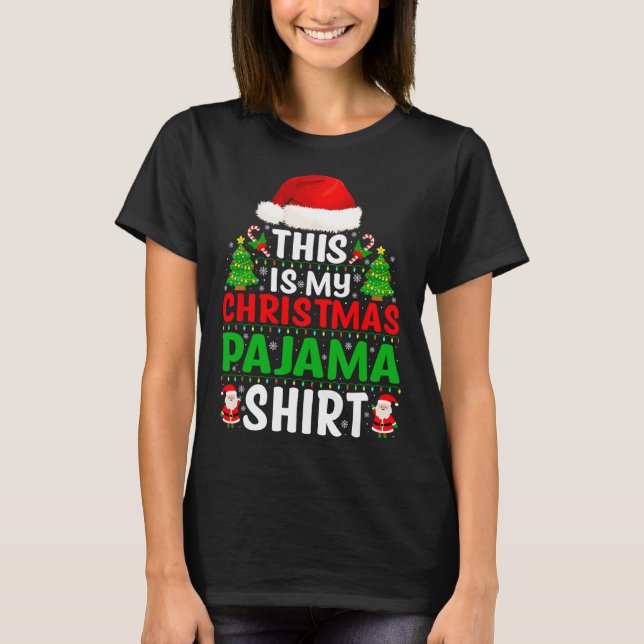 Este É O Meu Pajama De Natal A Camisa Engraçada Xm (Frente)
