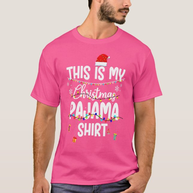 Este É O Meu Pajama De Natal A Camisa Xmas (Frente)